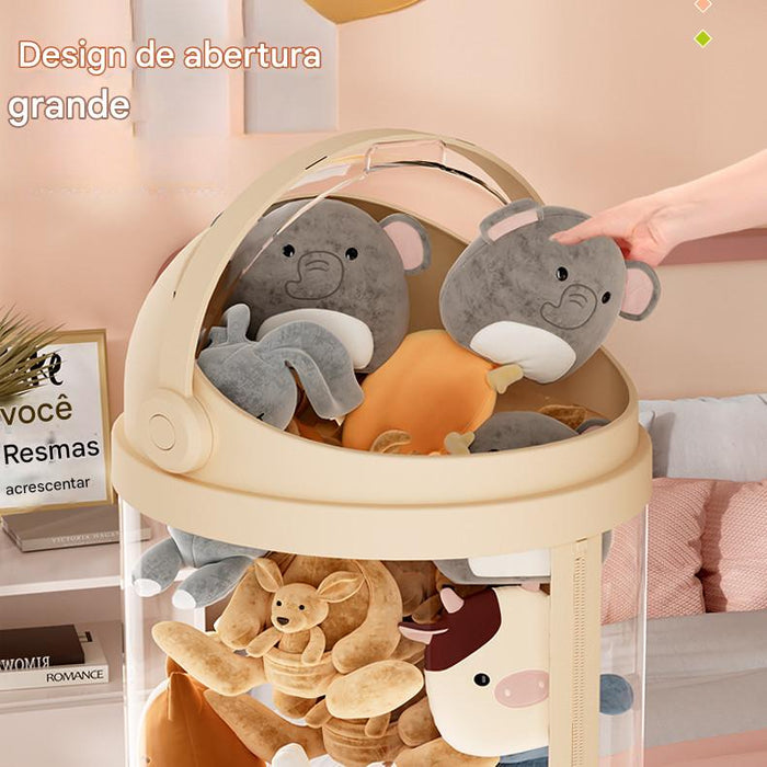 Tubo Decorativo de Armazenamento - Ursinhos e Brinquedos