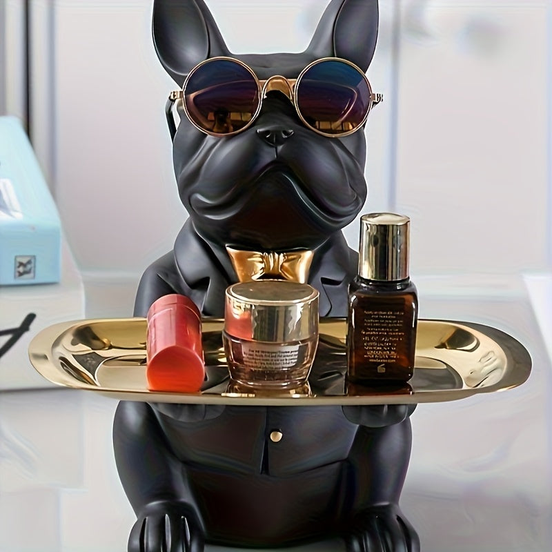 Bulldog Francês com bandeja